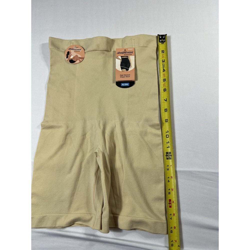 Shapermint Every Day High-Waisted Shaper Shorts Tummy Control XL/2XL Nude - Picture 7 of 9